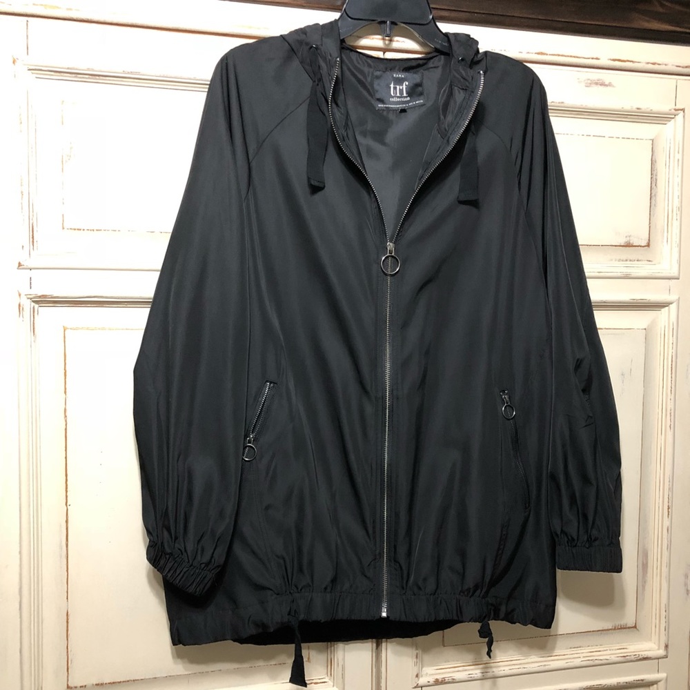 Black Zara trf Collection lightweight jacket